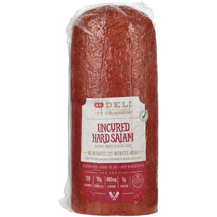 H-E-B Deli Sliced Uncured Hard Salami