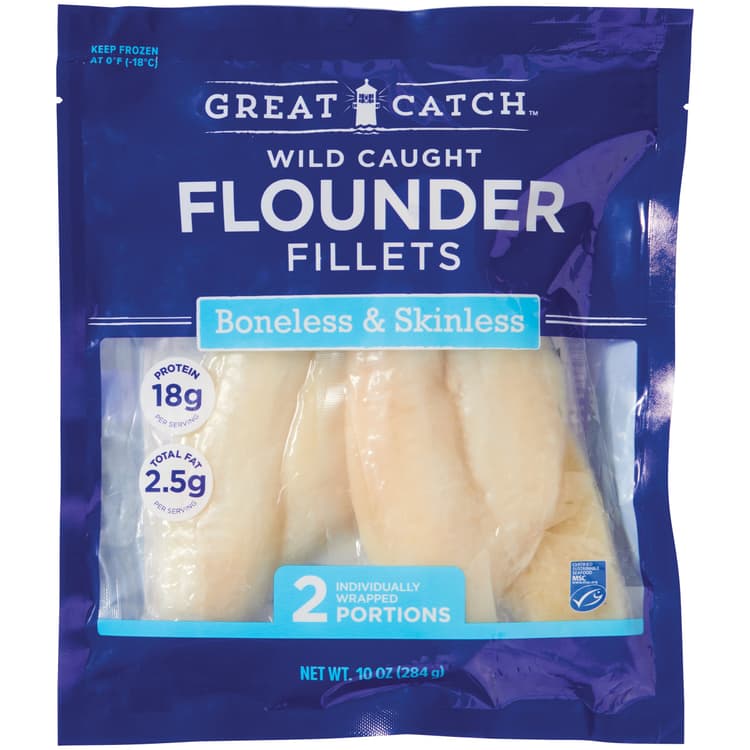 Great Catch  Wild Caught Alaskan Flounder Fillets