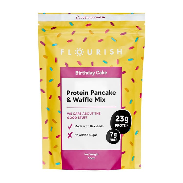 Flourish Birthday Cake Protein Pancake Mix