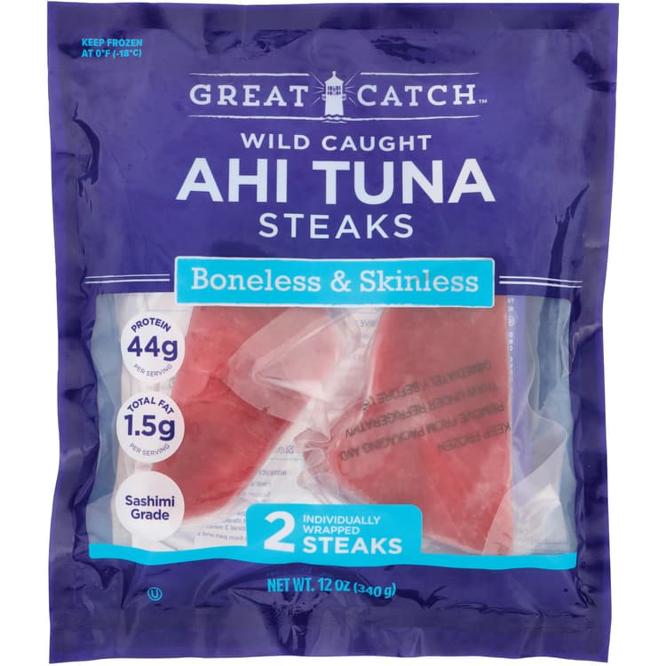 Great Catch  Wild Caught Ahi Tuna Steaks