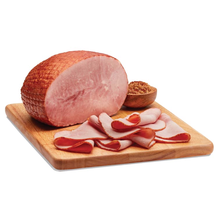 H-E-B Deli Sliced Bourbon Glazed Uncured Ham