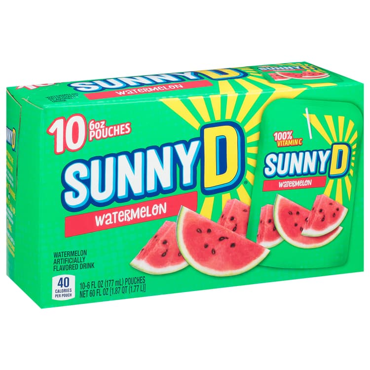 Sunny D Watermelon Pouches