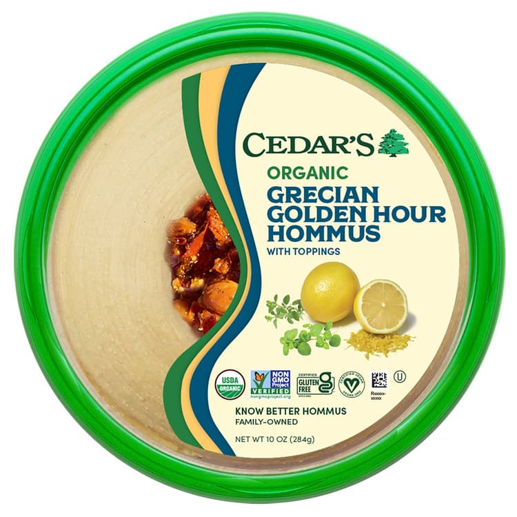 Cedar'S Organic Grecian Golden Hour Hommus