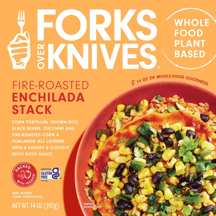 Forks Over Knives Fire Roasted Enchilada Stack