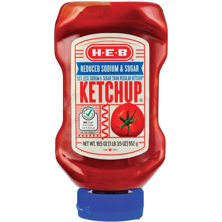 H-E-B Reduced Sodium & Sugar Ketchup