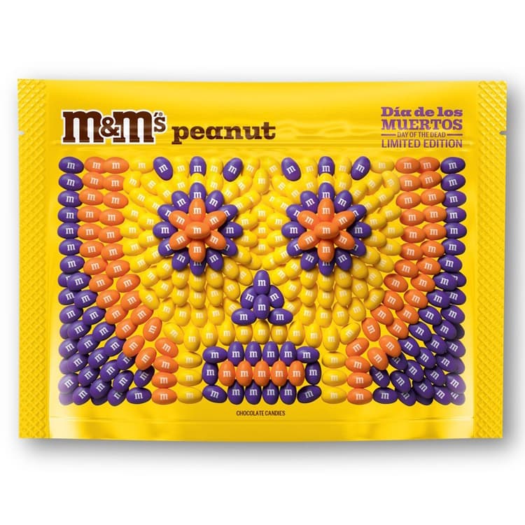 M&M'S Peanut Chocolate Exclusive Dia De Los Muertos Edition Candy