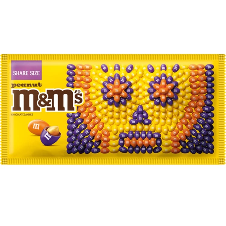 M&M'S Peanut Chocolate Exclusive Dia De Los Muertos Edition Candy - Share Size