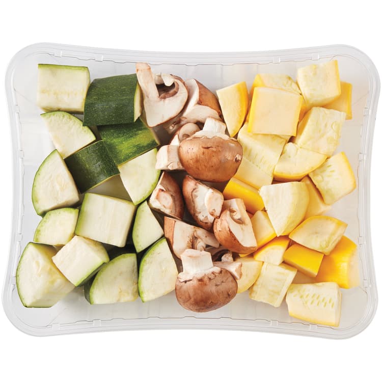 Fresh Grilling Blend - Chopped Zucchini, Yellow Squash & Mushroom