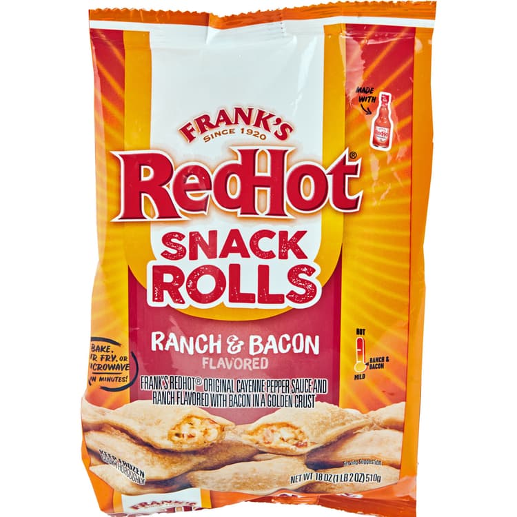 Frank'S Redhot Ranch & Bacon Flavored Snack Rolls