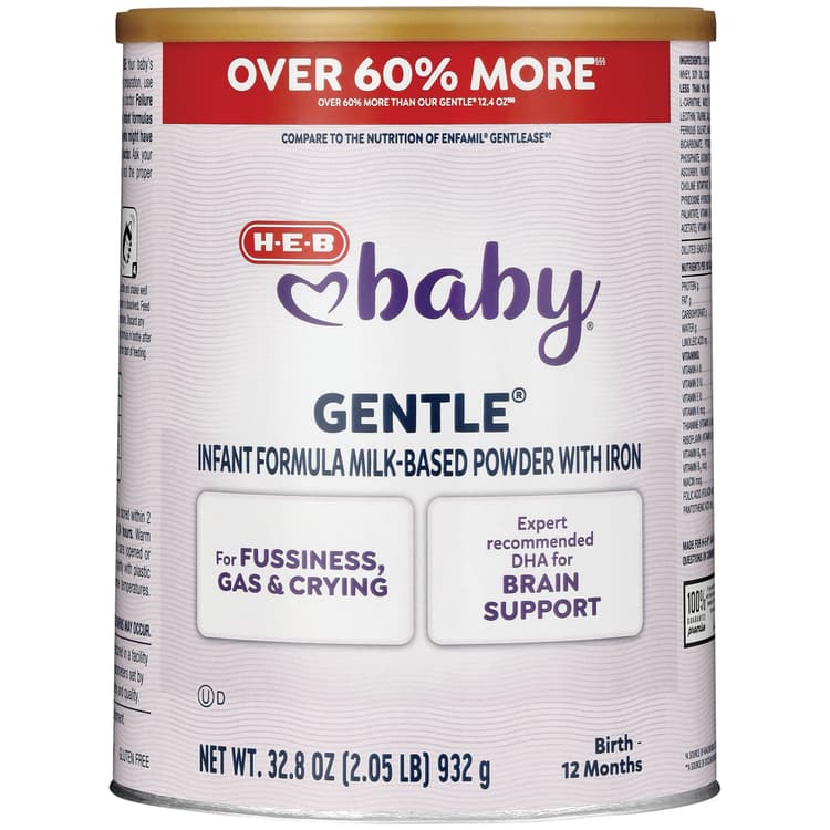 H-E-B Baby Gentle Infant Formula Milk-Based Powder With Iron
