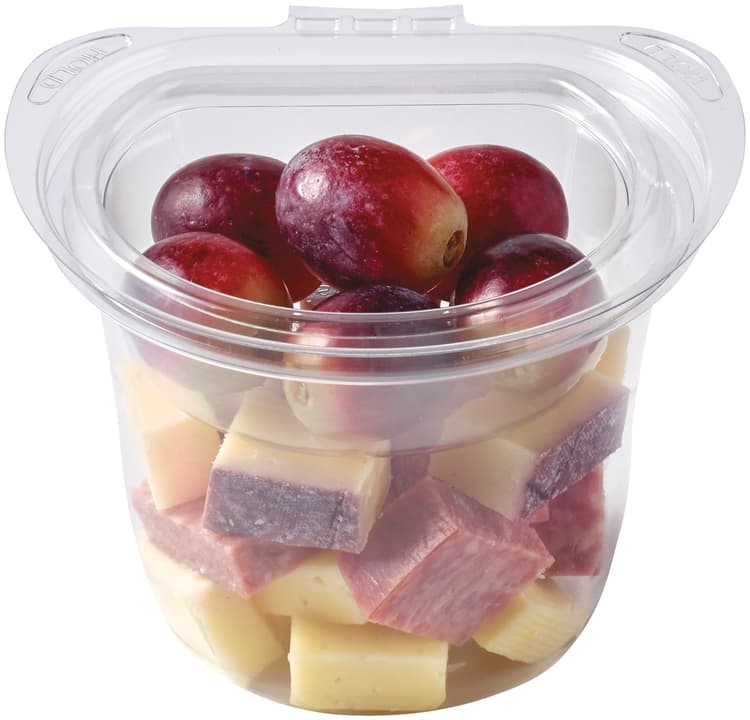 Meal Simple By H-E-B Snack Cup - Uncured Salami, Cheese & Grapes