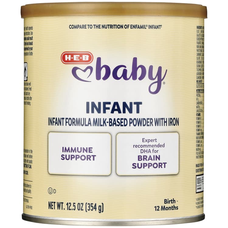 H-E-B Baby Immune Milk-Based Infant Formula Powder With Iron