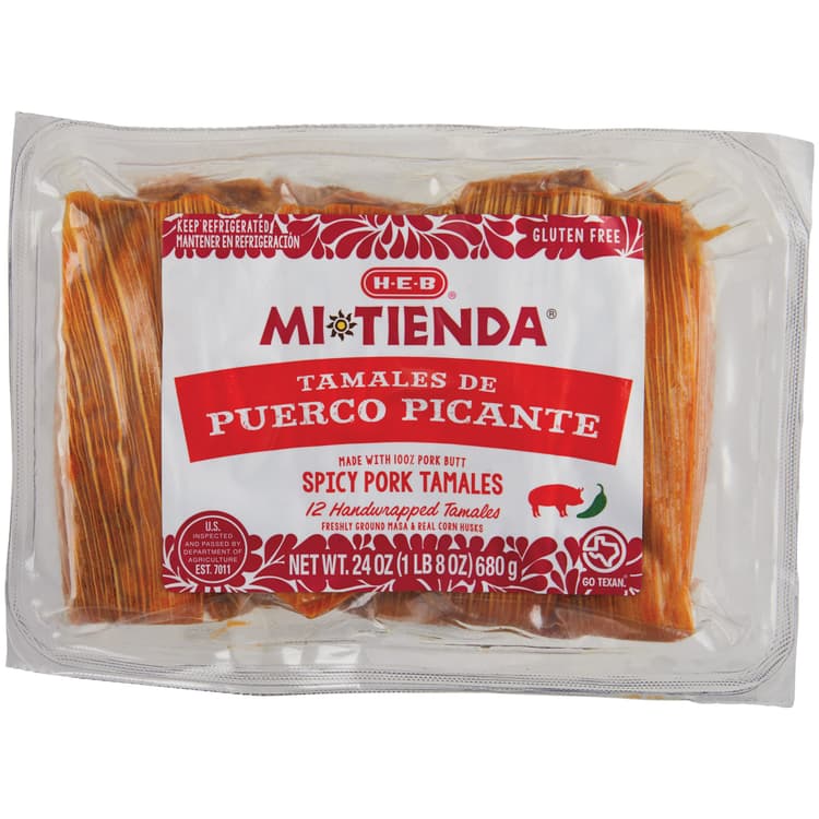 H-E-B Mi Tienda Spicy Pork Tamales De Puerco Picante