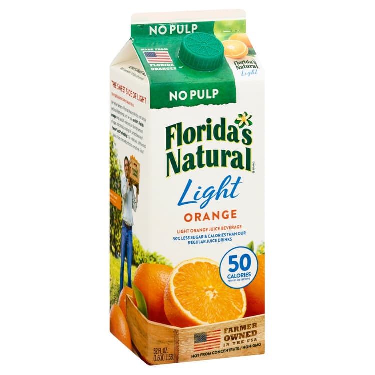 Florida'S Natural Light Orange Juice No Pulp