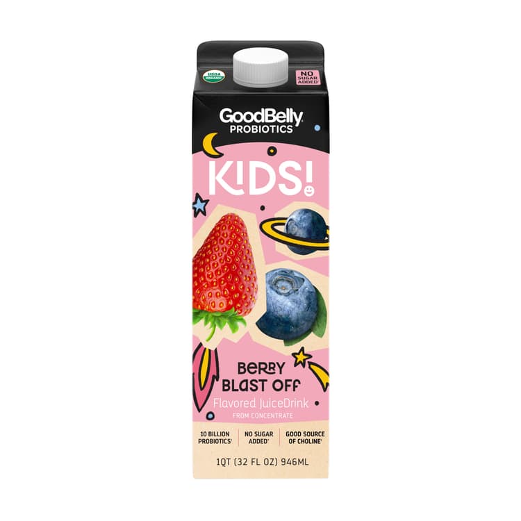 Goodbelly Probiotics Berry Blast Off Kids Probiotic Drink