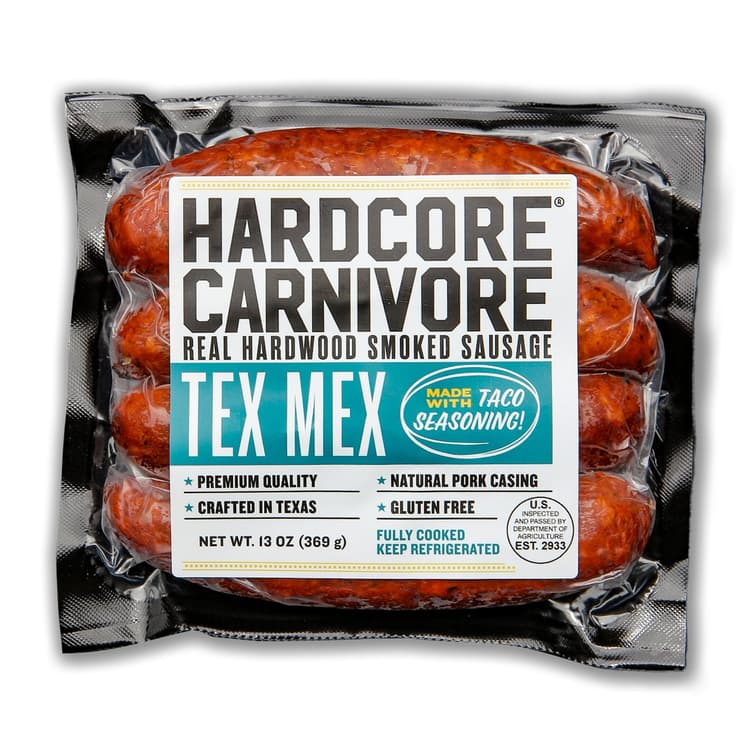 Hardcore Carnivore Smoked Sausage Links - Tex-Mex