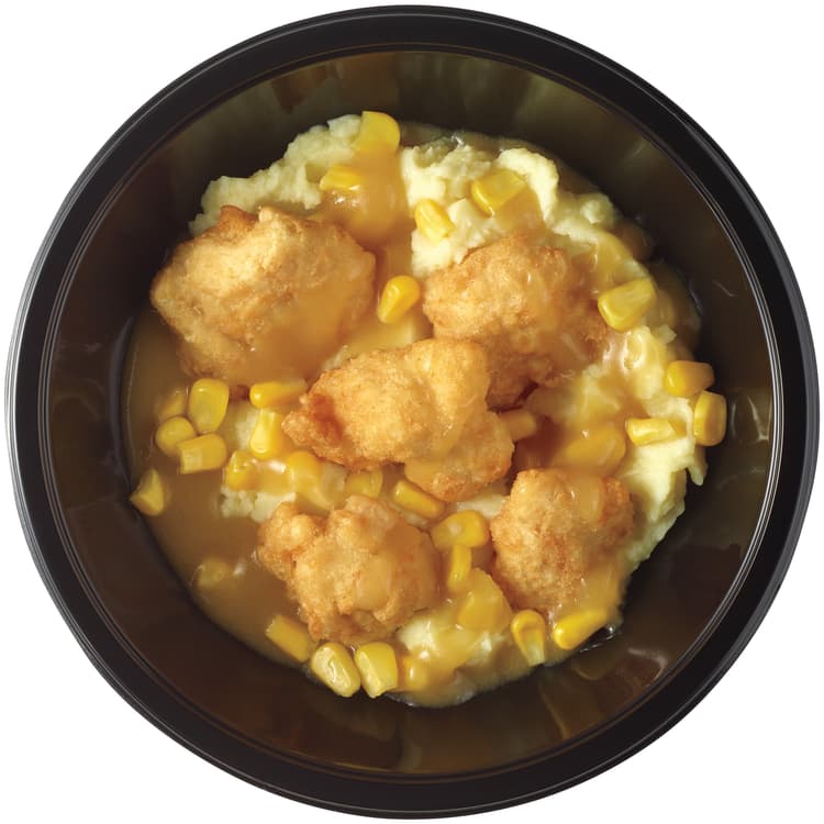 Meal Simple By H-E-B Breaded Chicken, Mashed Potatoes & Corn Bowl