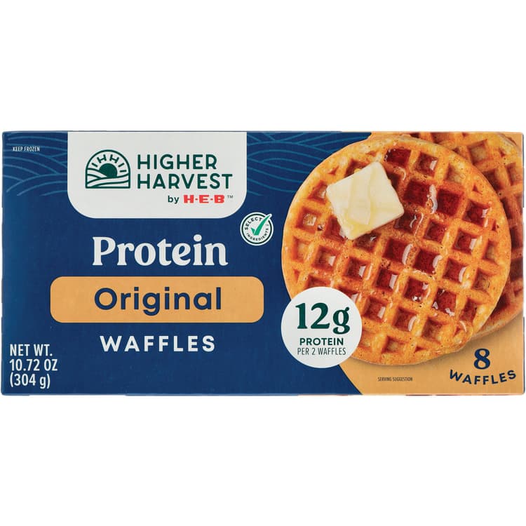 Higher Harvest By H-E-B Protein  Waffles – Original