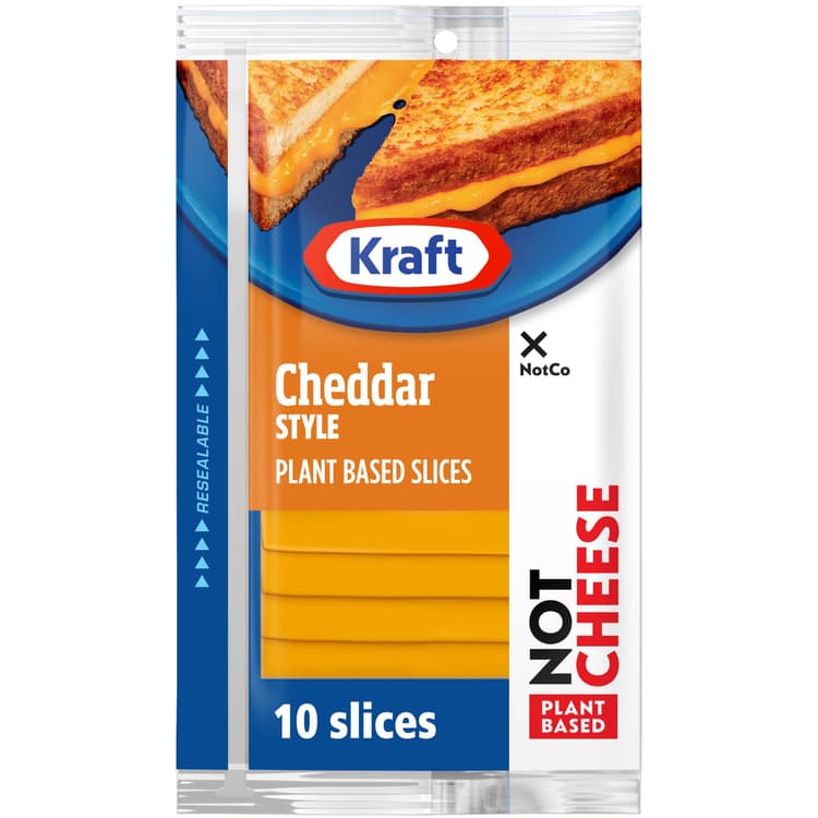 Kraft Not Cheese Plant Based Slices - Cheddar Style