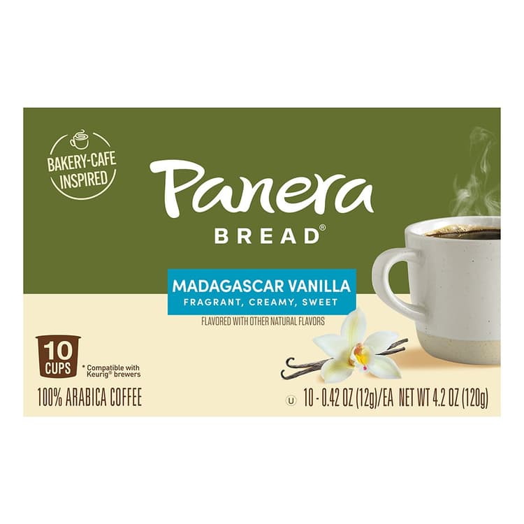 Panera Bread Madagascar Vanilla Light Roast Single Serve Coffee