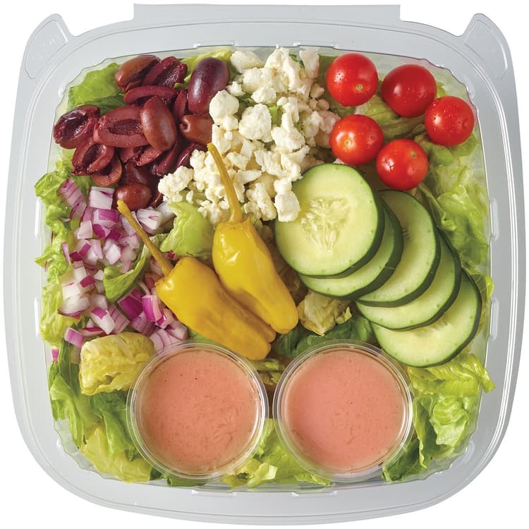Meal Simple By H-E-B Greek Family-Size Salad With Red Wine Vinaigrette