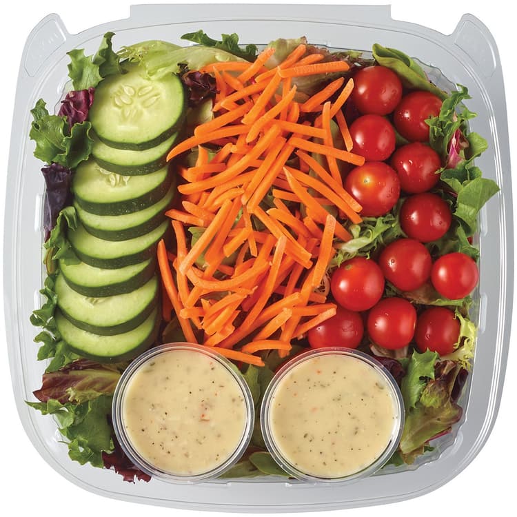 Meal Simple By H-E-B Garden Family-Size Salad With Creamy Italian Dressing