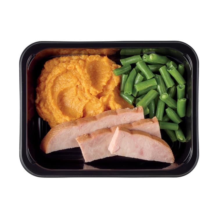 Meal Simple By H-E-B Smoked Ham, Mashed Sweet Potatoes & Green Beans