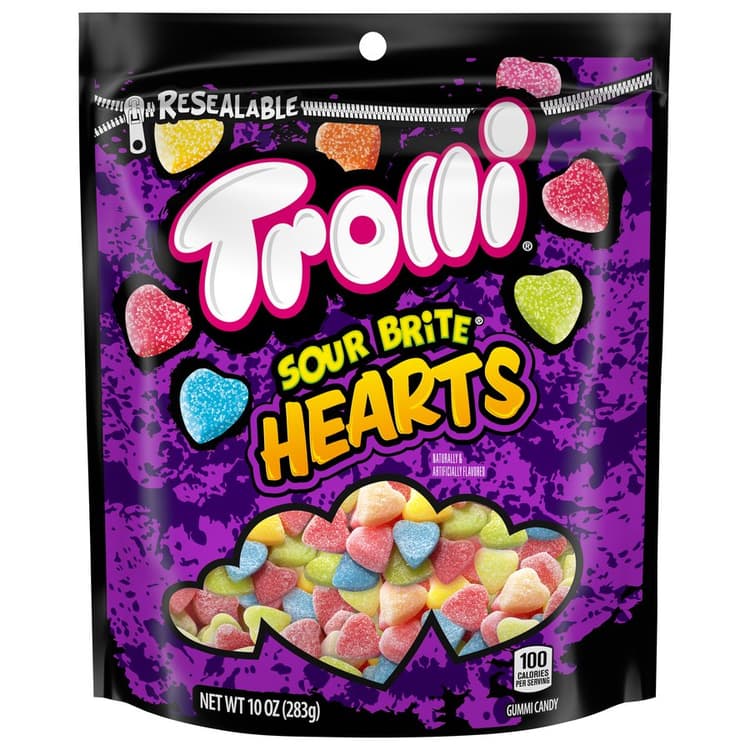 Trolli Sour Brite Hearts Valentine'S Candy