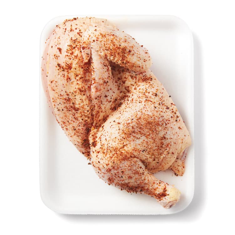 H-E-B Natural Seasoned Bone-In Half Chicken - 5 Pepper 5 Salt