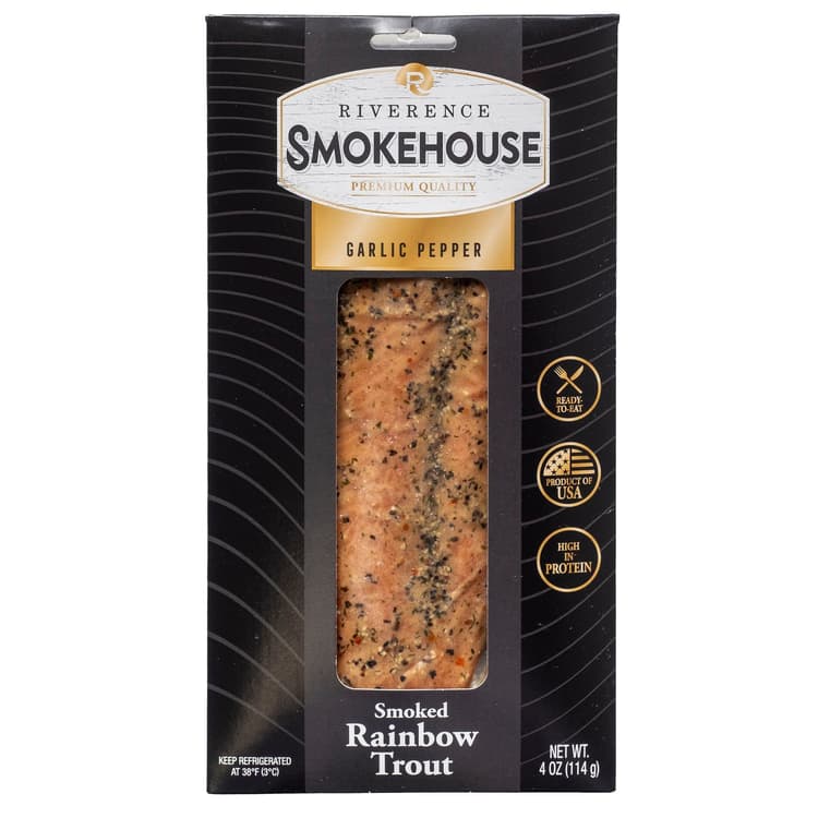Riverence Smokehouse Garlic Pepper Smoked Rainbow Trout