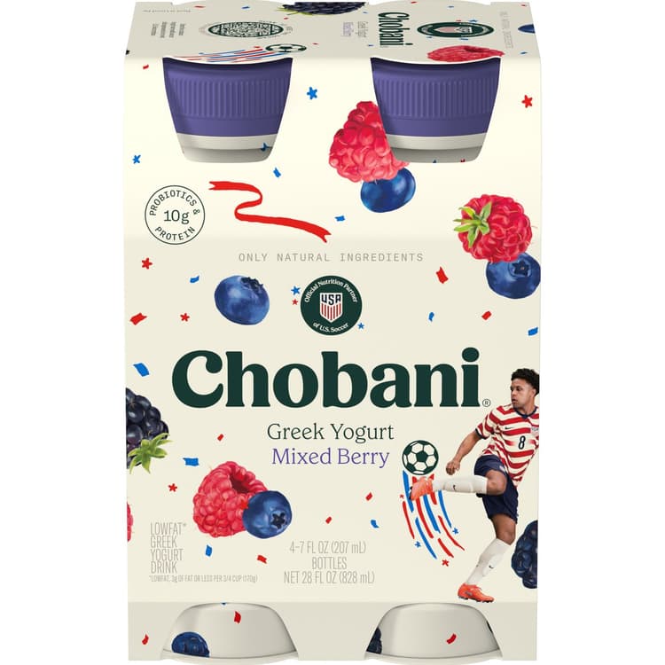 Chobani Lowfat Greek Yogurt Drink Mixed Berry