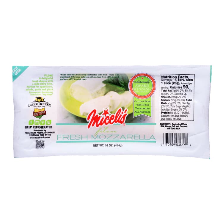 Miceli'S Fresh Mozzarella Cheese Filone