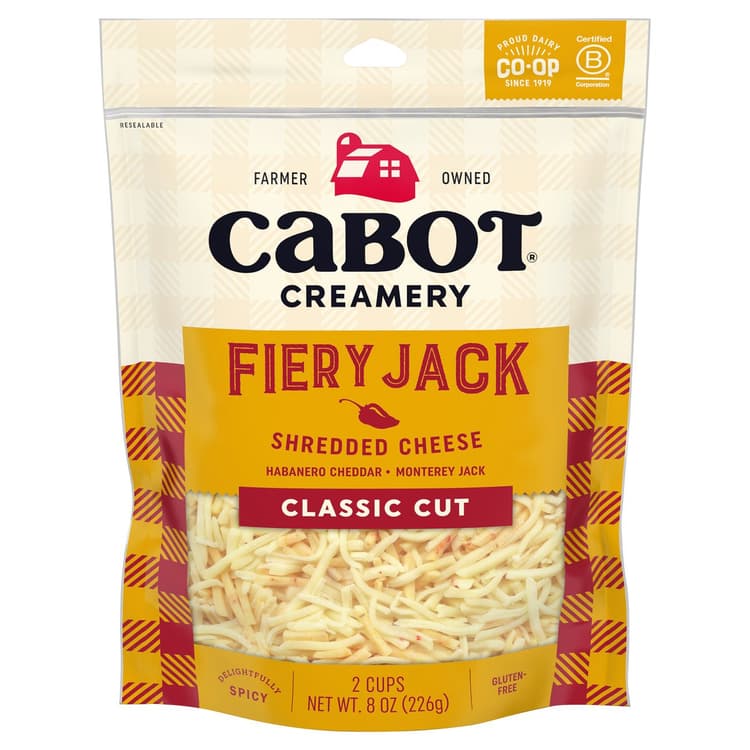 Cabot Fiery Jack Shredded Cheese