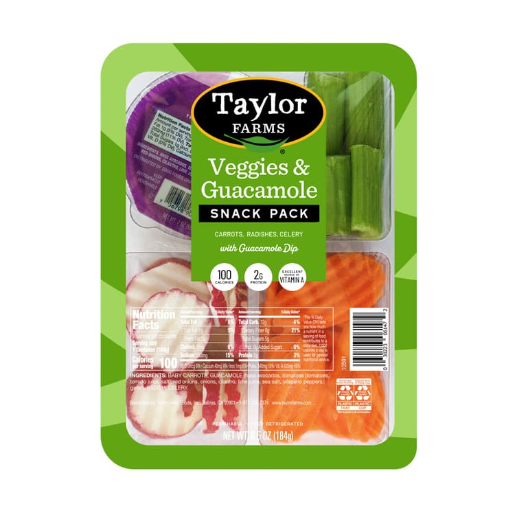 Taylor Farms Veggies & Guacamole Snack