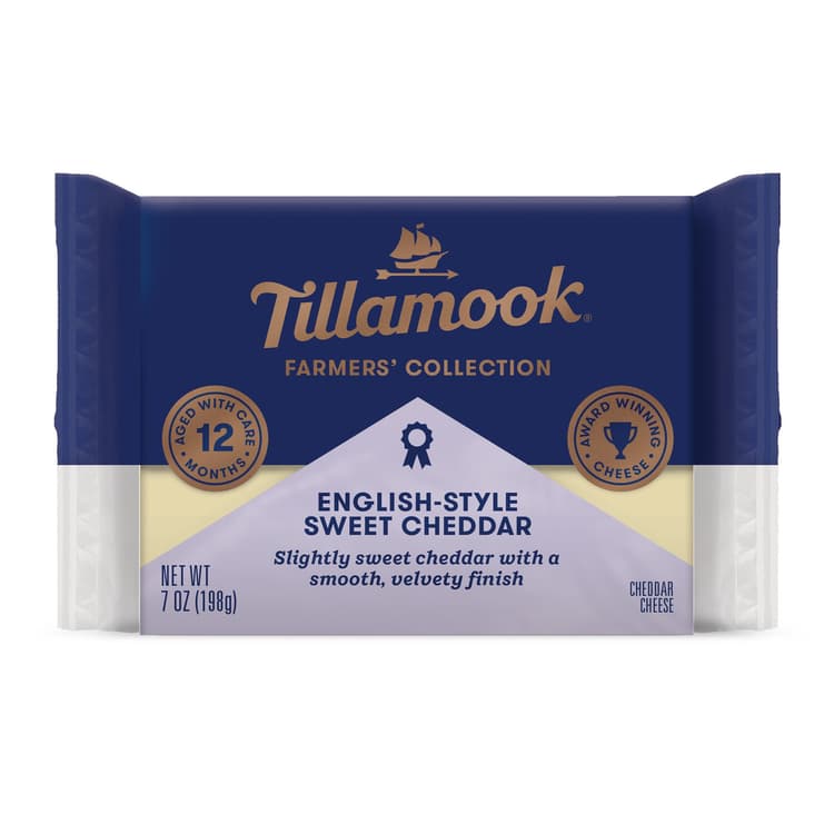 Tillamook Farmers Collection English Style Sweet Cheddar Cheese Block