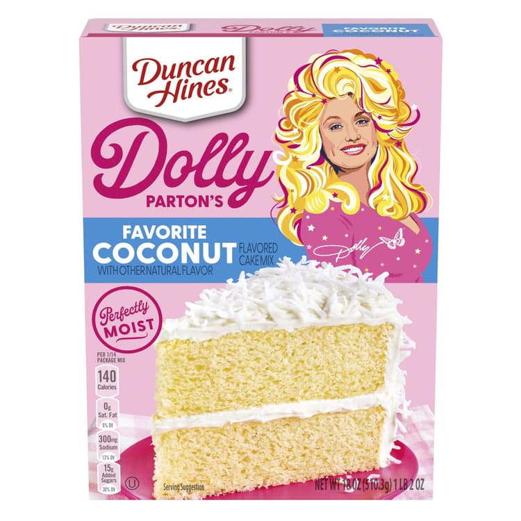 Duncan Hines, Flavored Cake Mix, Favorite Coconut, Dolly Parton'S
