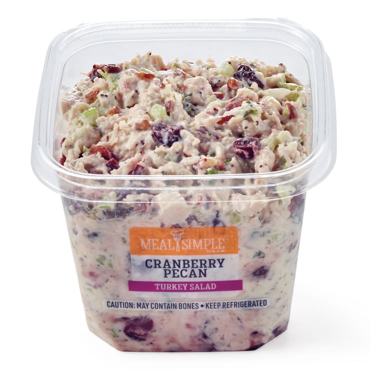 Meal Simple By H-E-B Cranberry Pecan Turkey Salad - Large