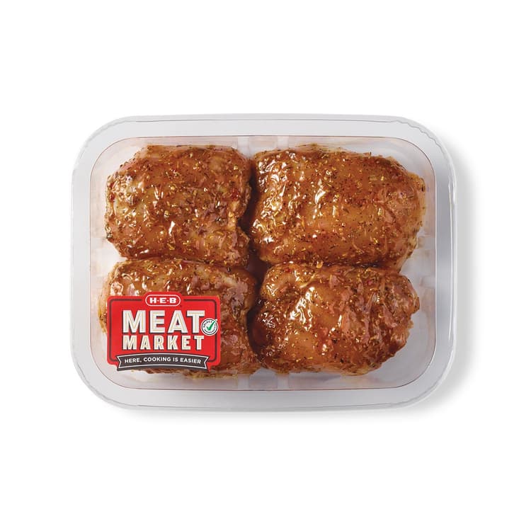 H-E-B Meat Market Marinated Boneless Chicken Thighs – Rosemary
