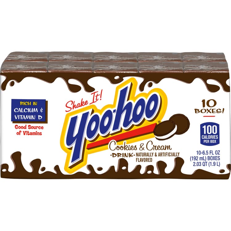 Yoo-Hoo Cookies And Cream Drink Box