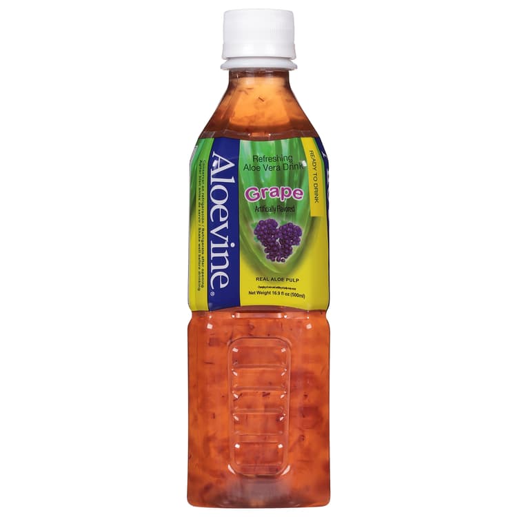 Aloevine Aloe Vera Drink, Refreshing, Grape