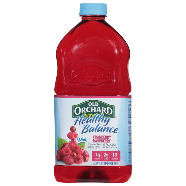 Old Orchard Juice Cocktail, Diet, Cranberry Raspberry