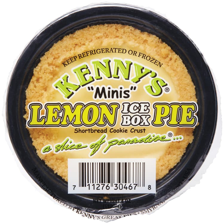 Kenny'S Minis Lemon Ice Box Pie Vanilla Wafer Crust