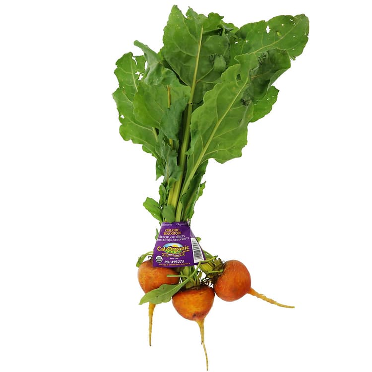 Fresh Organic Bunch Gold Beets