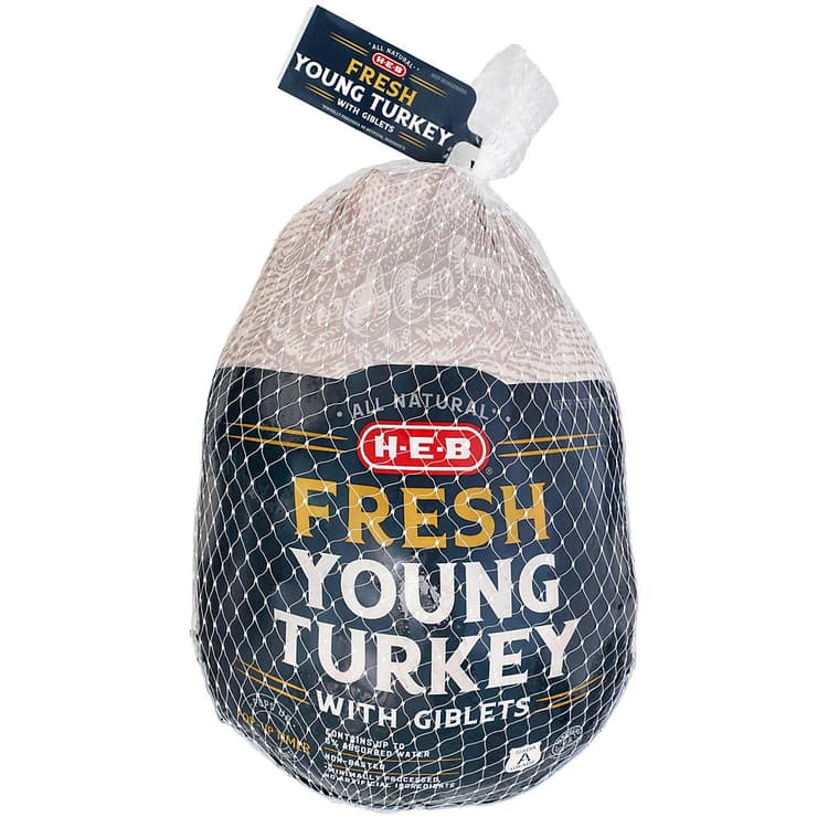 H-E-B Fresh Whole Young Turkey
