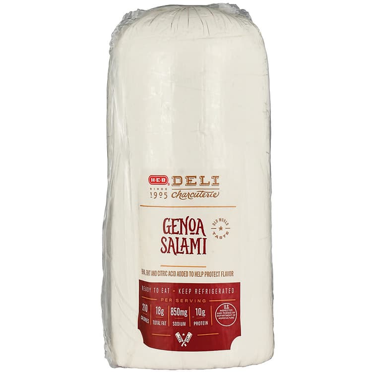 H-E-B Genoa Salami, Sliced