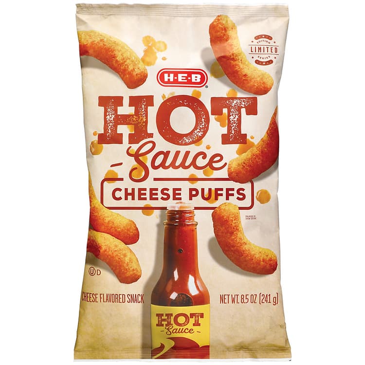 H-E-B Hot Sauce Cheese Puffs