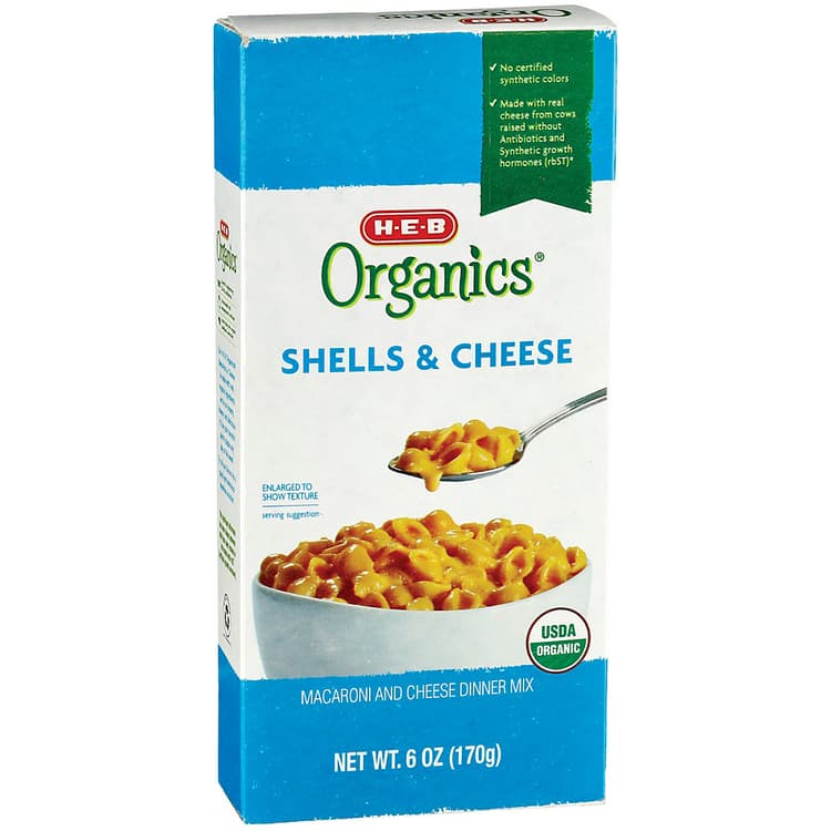 H-E-B Organics Shells & Cheese