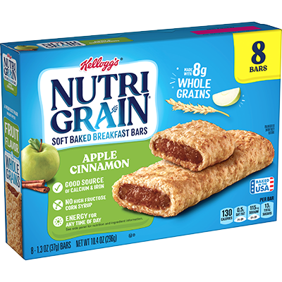 Is it Soy Free? Nutri-grain Soft Baked Apple Cinnamon Whole Grains Breakfast Bars