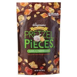 Wegmans Pretzel Pieces Garlic Parmesan Flavored Sourdough Pretzels