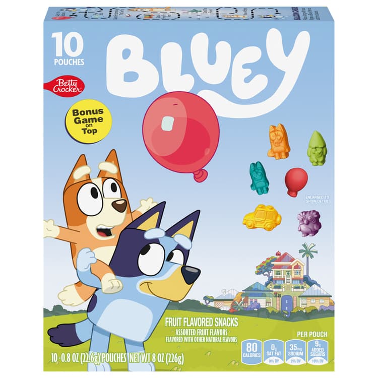 Betty Crocker Bluey Fruit Flavored Snacks